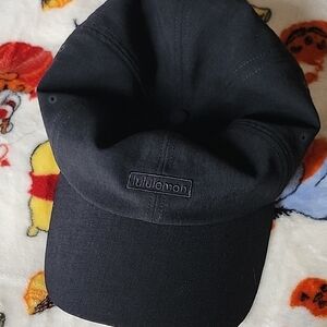Lululemon Black Embroidered Logo Baseball Cap